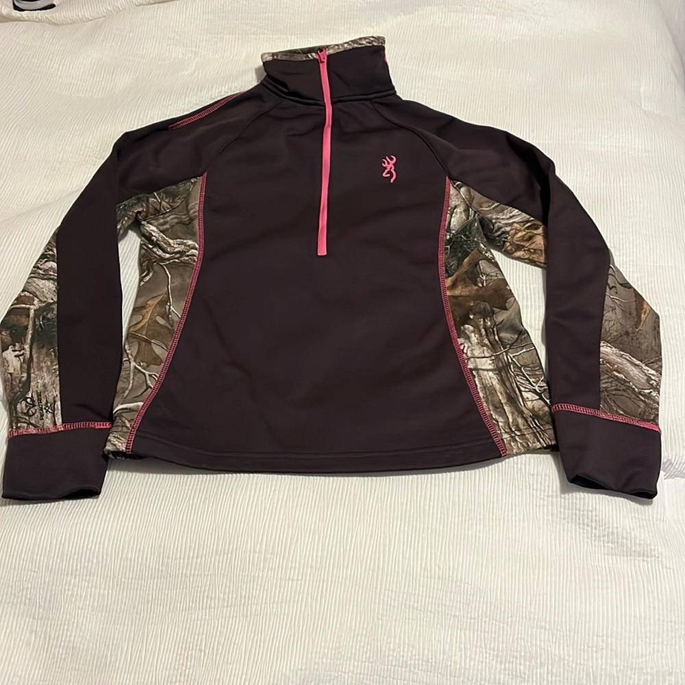 Browning pullover with zipper size S